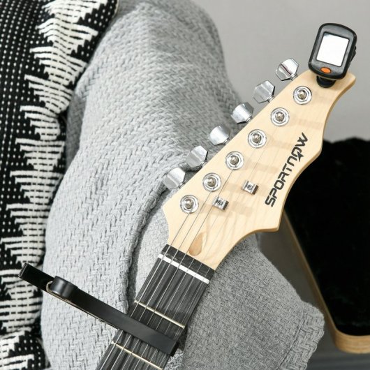 Sportnow Kit Guitarra Eléctrica Con Amplificador 15w Afinador Digital Y Cuerdas