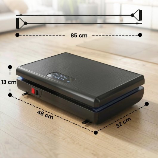 Sportnow Plataforma Vibratoria Con 120 Velocidades 5 Programas Pantalla Led