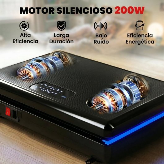 Sportnow Plataforma Vibratoria Con 120 Velocidades 5 Programas Pantalla Led