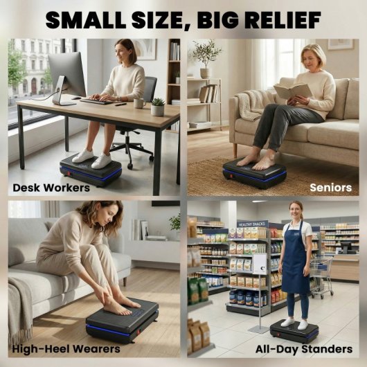 Sportnow Plataforma Vibratoria Con 120 Velocidades 5 Programas Pantalla Led