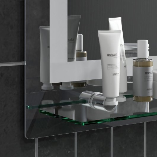 Kleankin Espejo De Baño Con Luces Led 50x70 Cm Con 3 Colores De Luz Plata