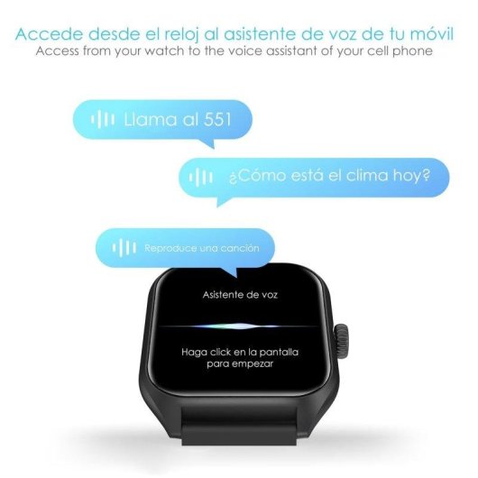 Dam Electronics Smartwatch Qx5 Bluetooth 1,96'' Alluminio Argento IP67 Multisport