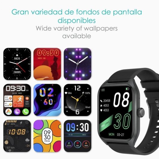 Dam Electronics Smartwatch Qx5 Bluetooth 1,96'' Alluminio Argento IP67 Multisport