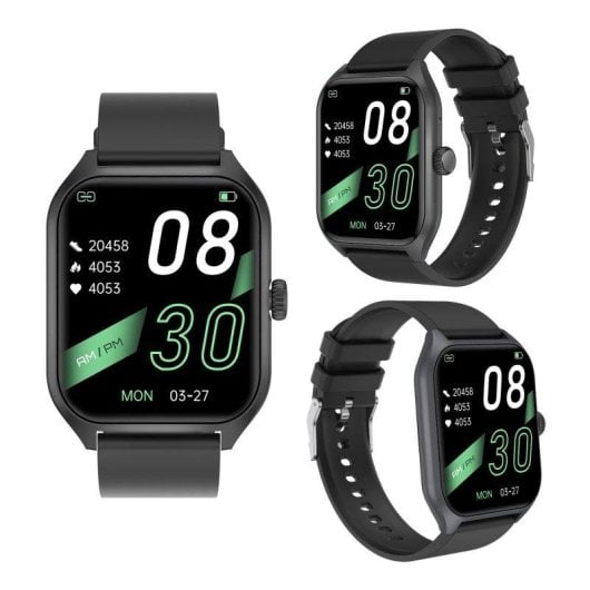 Dam Electronics Smartwatch Qx5 Bluetooth 1,96'' Alluminio Argento IP67 Multisport