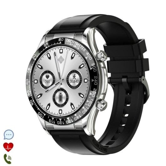 Dam Electronics Smartwatch E18 Pro Bluetooth NFC 1,32 pollici Metallo Silicone IP67