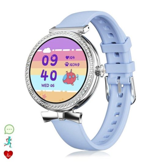 Dam Electronics QS01 Bluetooth 1,22" TFT Compacto Elegante Negro S Pulsómetro SpO2 IP67