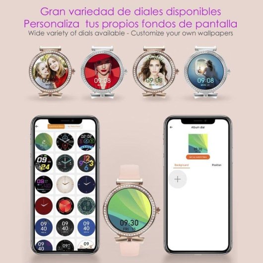 Dam Electronics QS01 Bluetooth 1,22" TFT Compacto Elegante Negro S Pulsómetro SpO2 IP67