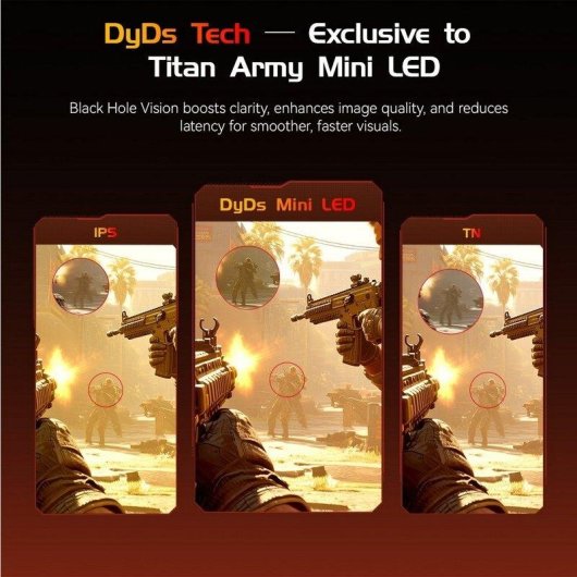 Écran PC Titan Army P276MS 27" QHD 275Hz IPS HDR1000 FreeSync 1ms