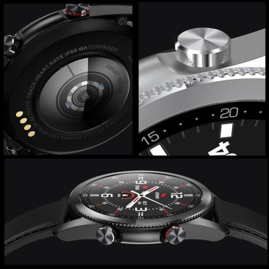 Dam Electronics L19 Bluetooth 1,3" 240x240 px Metal Cuero IP68 Pulsómetro ECG SpO2