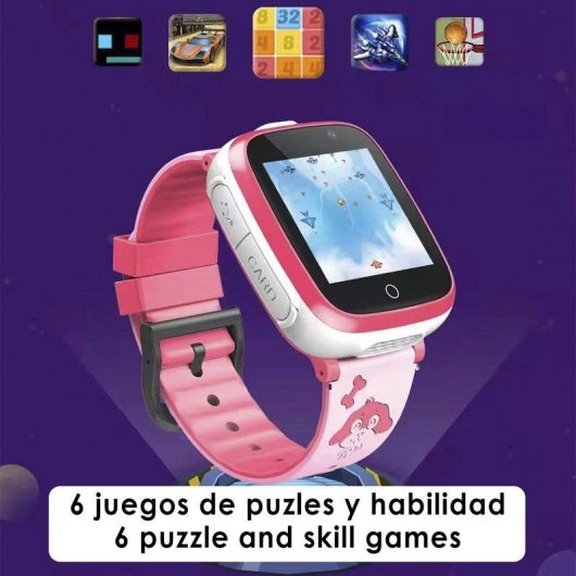 Dam Electronics Smartwatch S6 Game Doppia Fotocamera Chiamate SOS Slot SIM 1,54"