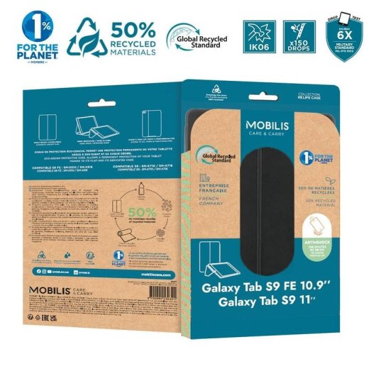 Funda Mobilis Re.Life Libro para Samsung Galaxy Tab S9 FE 10.9" y Tab S9 11"