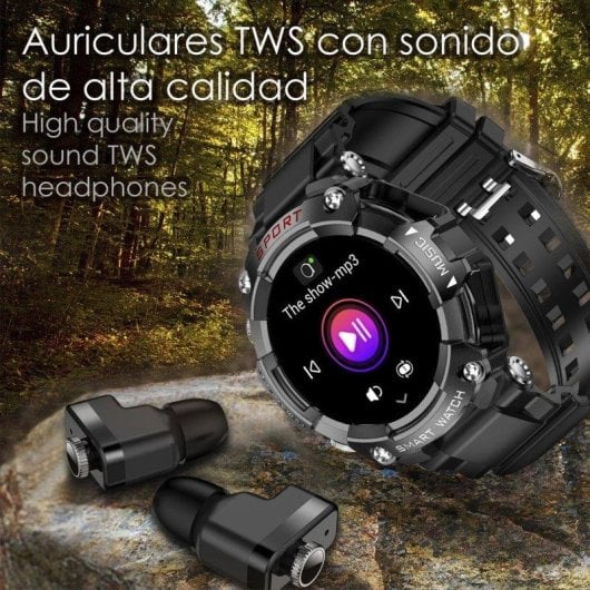 Dam Electronics Smartwatch T96 Bluetooth 1,52'' AMOLED Nero IP67 Cardiofrequenzimetro