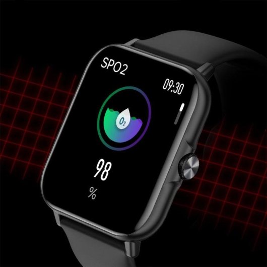 Dam Electronics A01 Bluetooth 40mm Pantalla Táctil Gris Silicona IP68 SpO2 Pulsómetro