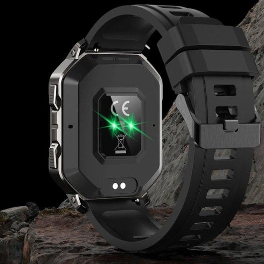 Dam Electronics Smartwatch NX3 Outdoor Bluetooth 1,83'' Nero Metallo IP67 Pulsossimetro SpO2