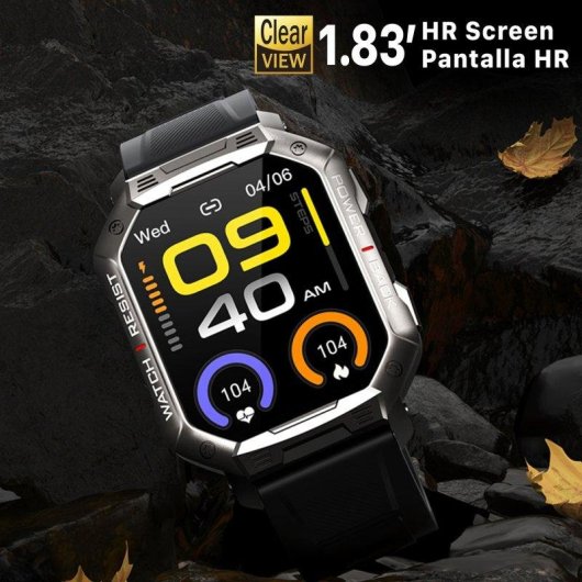 Dam Electronics Smartwatch NX3 Outdoor Bluetooth 1,83'' Nero Metallo IP67 Pulsossimetro SpO2