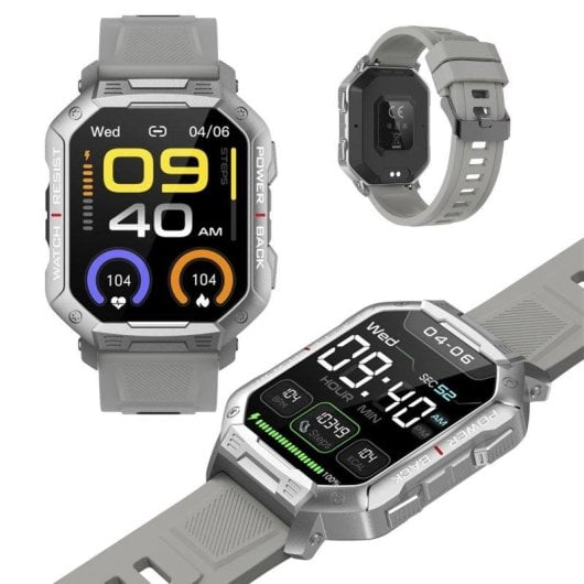 Dam Electronics Smartwatch NX3 Outdoor Bluetooth 1,83'' Nero Metallo IP67 Pulsossimetro SpO2