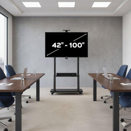 UNYKAch UK511 Soporte TV Móvil Suelo 42 a 100" VESA 300x300 a 900x600 Máx 120Kg