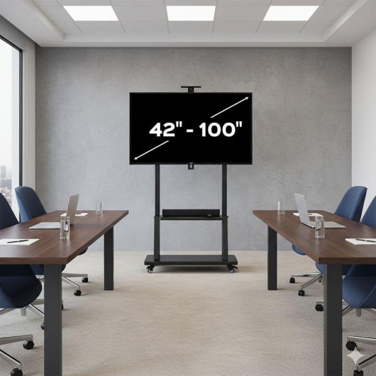 UNYKAch UK511 Soporte TV Móvil Suelo 42 a 100" VESA 300x300 a 900x600 Máx 120Kg