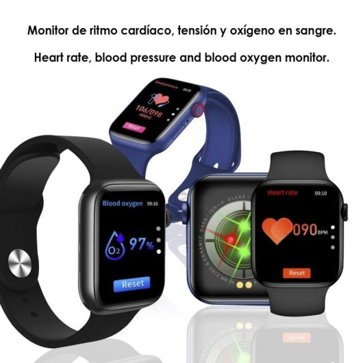 Dam Electronics Smartwatch X8 Max Bluetooth 1,75" Táctil Negro M IP67 Pulsómetro Tensiómetro