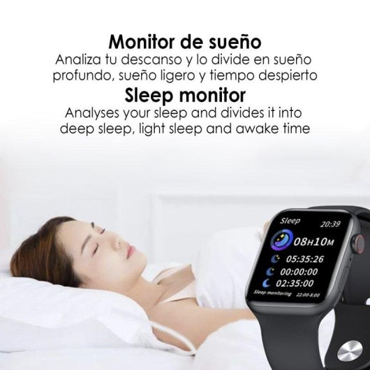 Dam Electronics Smartwatch X8 Max Bluetooth 1,75" Táctil Negro M IP67 Pulsómetro Tensiómetro