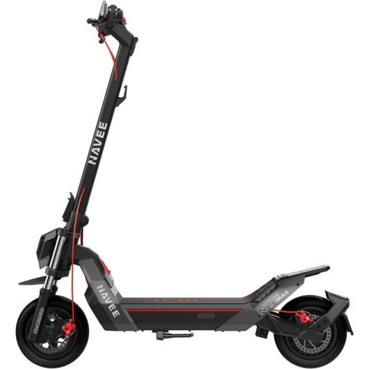 Patinete électrique NAVEE NT5 Max 500W Autonomie 85km Roues 10,5" Freins Disque Noir Gris Rouge