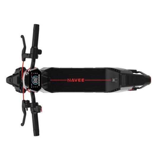 Patinete électrique NAVEE NT5 Max 500W Autonomie 85km Roues 10,5" Freins Disque Noir Gris Rouge