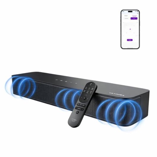 Barra de Sonido Ultimea Poseidon M20 2.1 120W Bluetooth Óptico USB Subwoofer Integrado