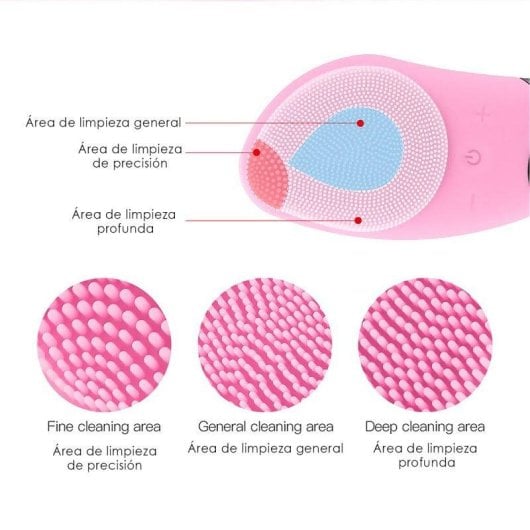 Cepillo Limpiador Facial Sónico Dam Electronics Con Masaje y Batería Recargable