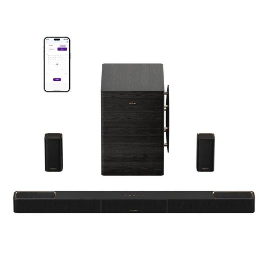 Barra de Sonido Ultimea Skywave X70 7.1.4 Dolby Atmos Bluetooth 5.4 980W Subwoofer