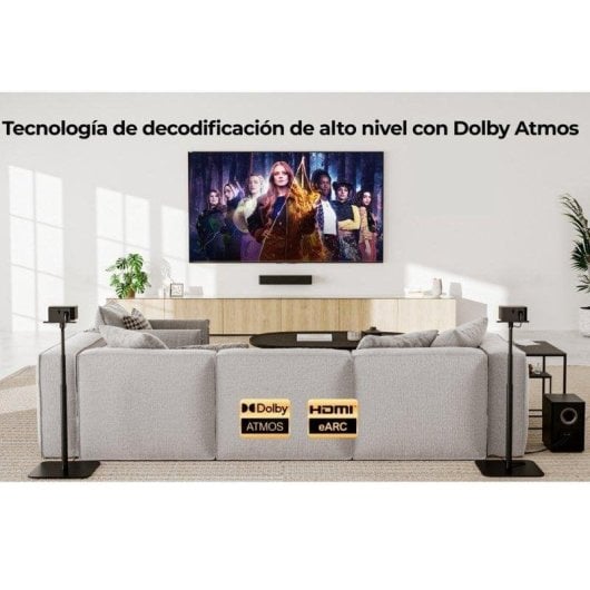 Barra de Sonido Ultimea Poseidon M4T 5.1 600W Bluetooth HDMI-eARC Dolby Atmos Noire