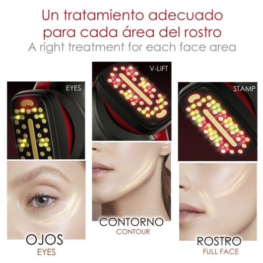 Instrumento de belleza facial Dam Electronics con EMS y 32 cabezales