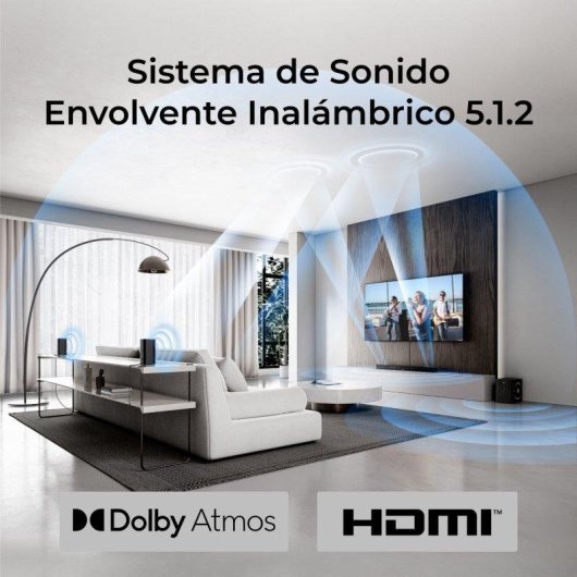 Barra Audio Ultimea 5.1.2 530W Bluetooth HDMI eARC Dolby Atmos