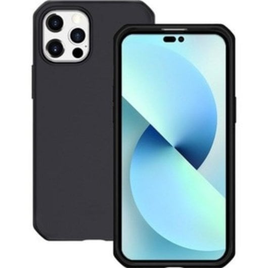 Funda para móvil Mobilis Spectrum Carcasa rígida Plástico reciclado Negra Antigolpes para IPHONE 14 Pro