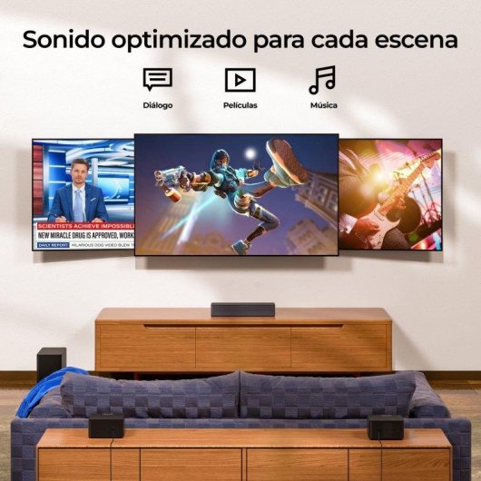 Barre de Son Surround Ultimea Poseidon D70 7.1 6.5" Subwoofer Bluetooth