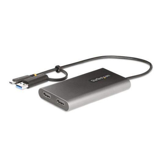 Adaptador USB-C para Duplo HDMI StarTech 4K 60Hz PD 100W