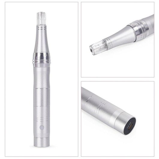 Lápiz de microagujas Dam Electronics para belleza facial, tres velocidades, batería recargable