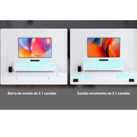 Soundbar Ultimea Poseidon D50 5.1 120W Bluetooth Kabelloser Subwoofer