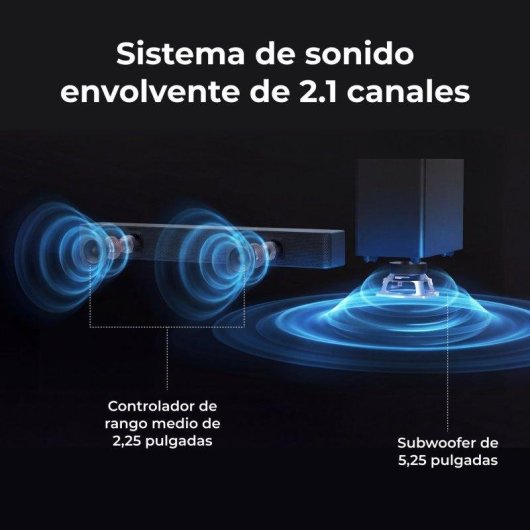 Barra Audio Ultimea Mica 2.1 160W Bluetooth HDMI ARC Ottico Subwoofer