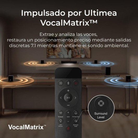 Soundbar Ultimea Aura S4T 7.1 500W Bluetooth App-Steuerung