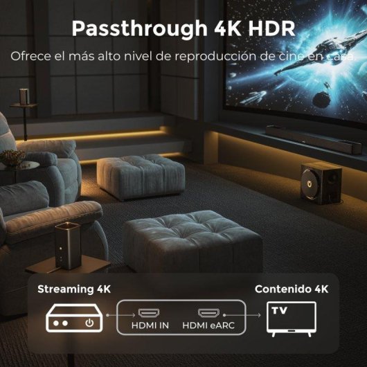 Barra Audio Ultimea Skywave X60 7.1.4 840W Bluetooth 5.4 Subwoofer 8" Dolby Atmos