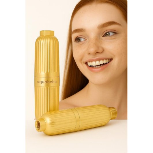 Filtro de Ducha Aquafilter Ducha Gold Dorado 7 Etapas