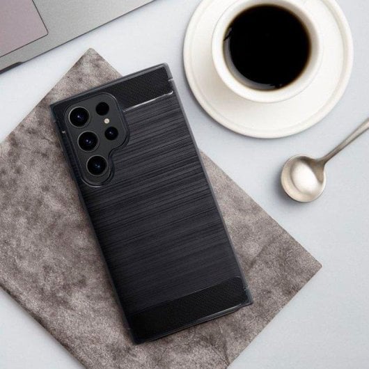 Carcasa COOL stoßfeste Hülle für Samsung Galaxy A57 5G Kohlefaser Schwarz