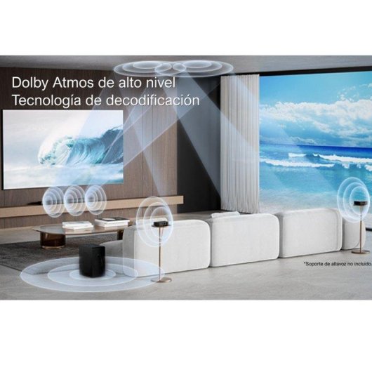 Ultimea Barra de Sonido 5.1.2 520W Bluetooth Subwoofer Inalámbrico Dolby Atmos, Soportes Gratis