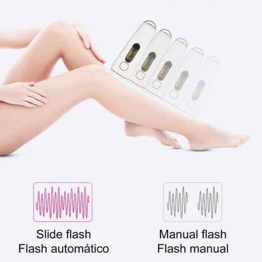 Depiladora Luz Pulsada IPL Dam Electronics T5s 5 Niveles Cabezal Reemplazable Compacta