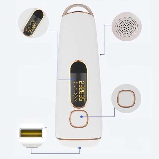 Depiladora Luz Pulsada IPL Dam Electronics T5s 5 Niveles Cabezal Reemplazable Compacta