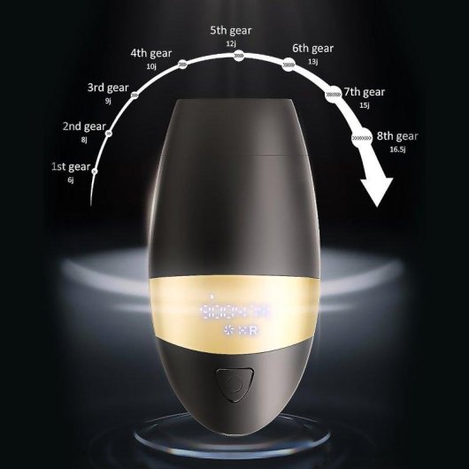 Depiladora Luz Pulsada IPL Dam Electronics Quartzo 8 Níveis LCD