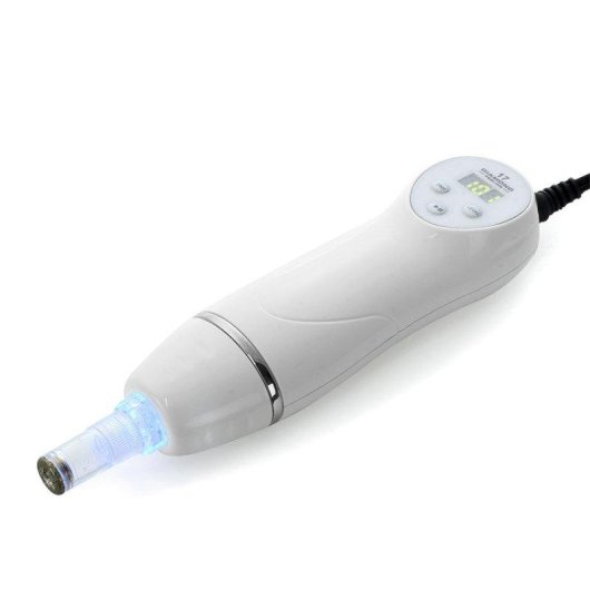 Instrumento de peeling Dam Electronics con puntas de diamante y succión de puntos negros