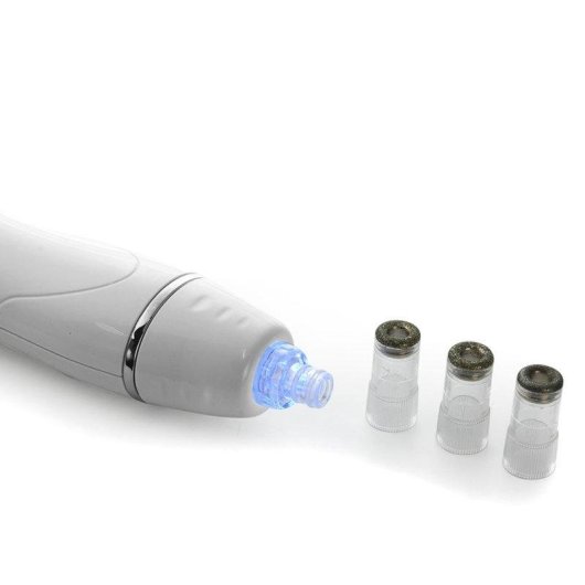 Instrumento de peeling Dam Electronics con puntas de diamante y succión de puntos negros