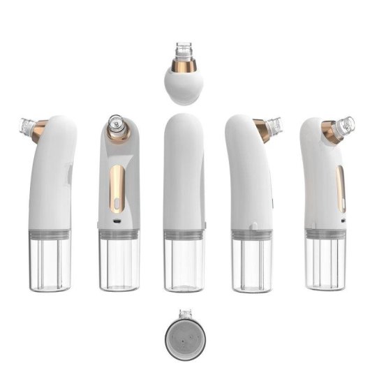 Dispositivo de limpieza facial Dam Electronics 3 modos, depósito doble de agua, 6 cabezales