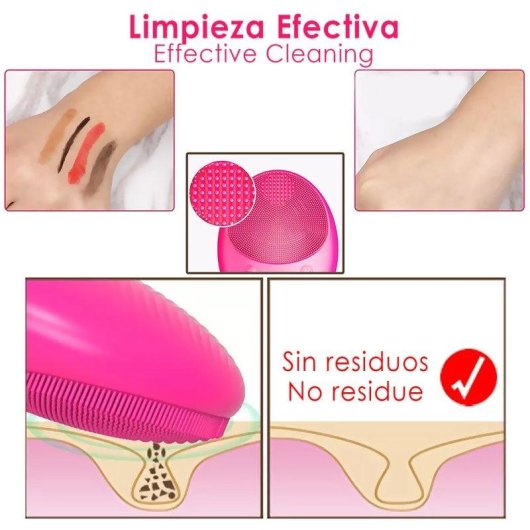 Cepillo de limpieza facial Dam Electronics 12.000 RPM batería recargable